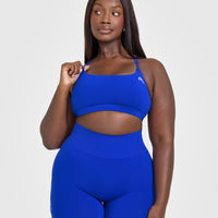 Everyday Cross Over Bralette | Strong Blue