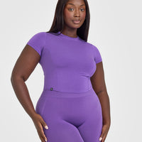 Mellowâ„¢ Soft Mid Short Sleeve T-Shirt | Iris Purple