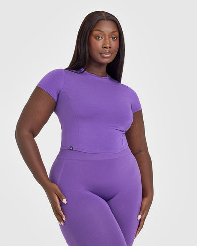 Mellowâ„¢ Soft Mid Short Sleeve T-Shirt | Iris Purple