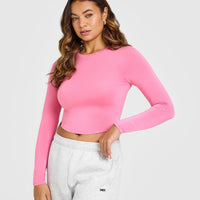 Mellowâ„¢ Soft Mid Long Sleeve Top | Peony Pink