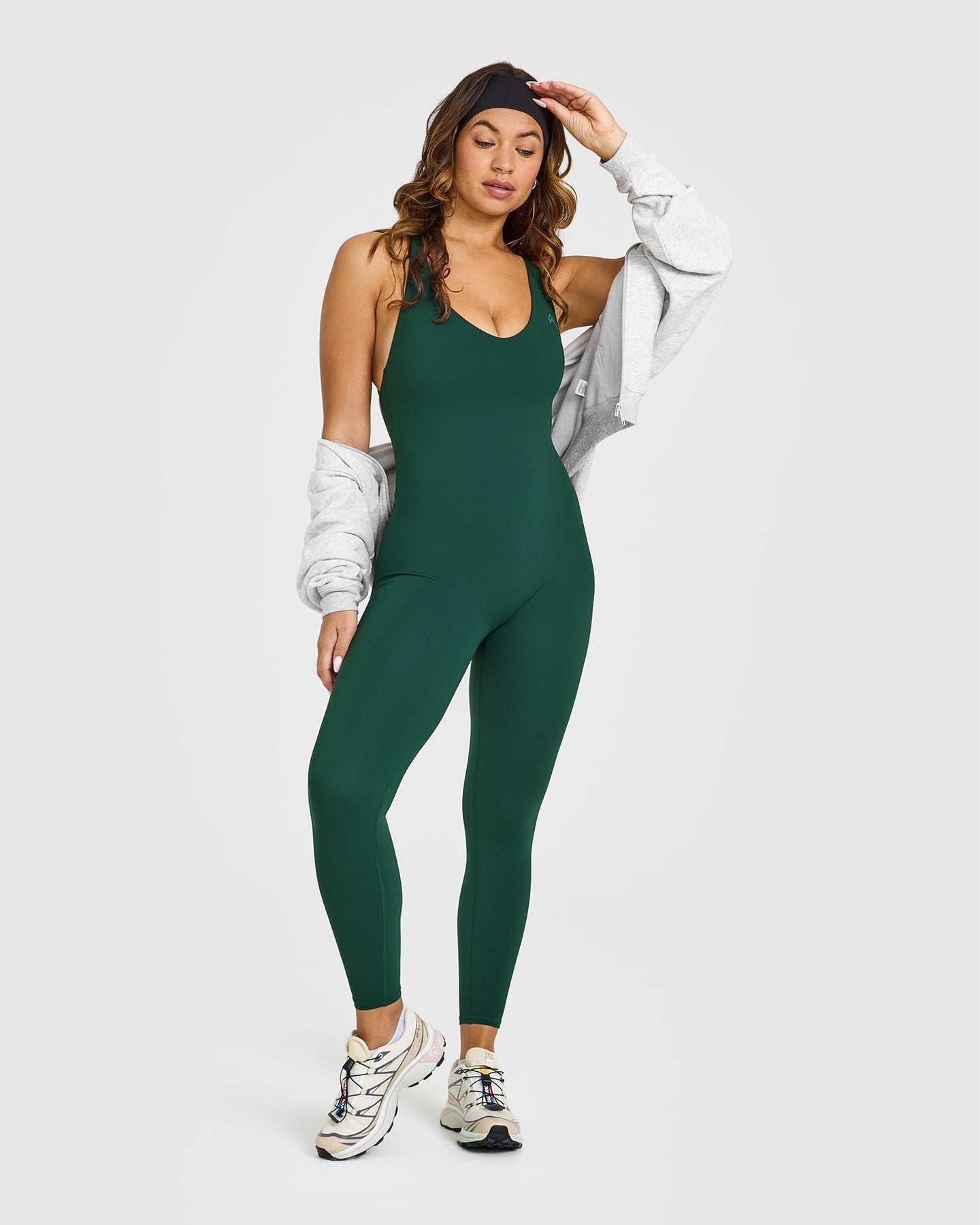 Unified Scoop Back All In One Long | Racing Green