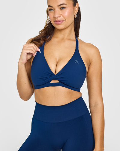 Unified Twist Sports Bra | Midnight