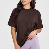Classic Oversized Lightweight T-Shirt | 70% Cocoa