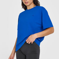 Classic Oversized Lightweight T-Shirt | Cobalt