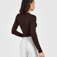 Mellow™ Soft Mid Long Sleeve Top | 70% Cocoa