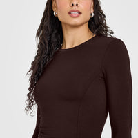 Mellow™ Soft Mid Long Sleeve Top | 70% Cocoa