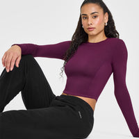 Mellow™ Soft Mid Long Sleeve Top | Ripe Fig