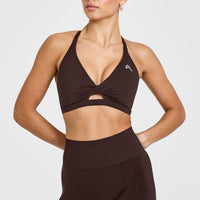 Unified Twist Sports Bra | 70% Cocoa