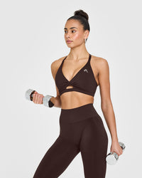 Unified Twist Sports Bra | 70% Cocoa