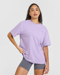 Classic Oversized Lightweight T-Shirt | Wisteria Purple