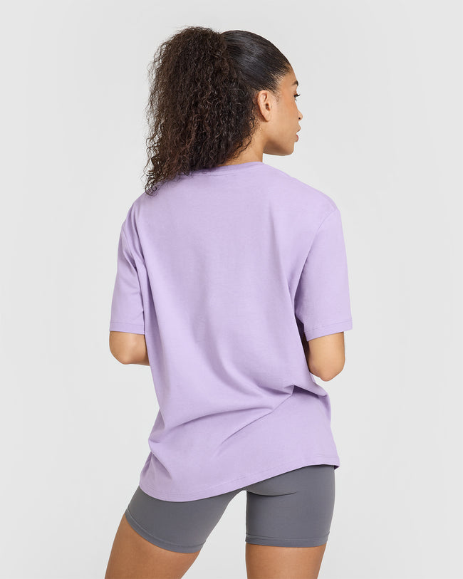 Classic Oversized Lightweight T-Shirt | Wisteria Purple