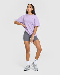 Classic Oversized Lightweight T-Shirt | Wisteria Purple