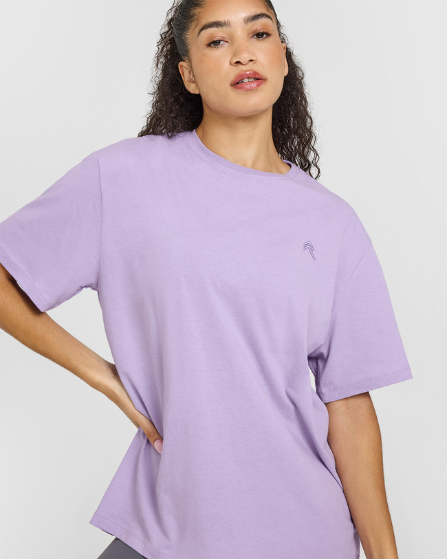 Classic Oversized Lightweight T-Shirt | Wisteria Purple