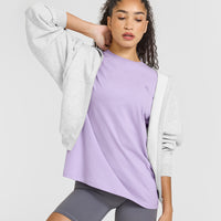 Classic Oversized Lightweight T-Shirt | Wisteria Purple
