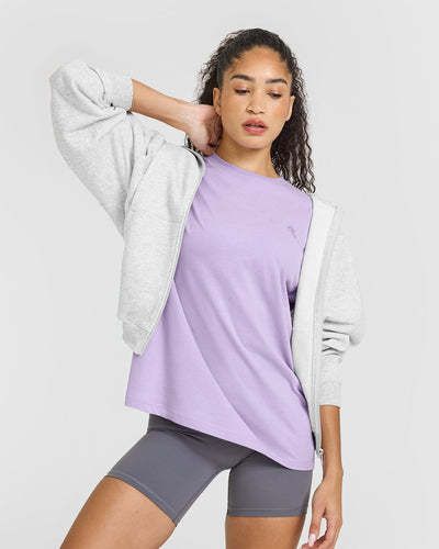Classic Oversized Lightweight T-Shirt | Wisteria Purple