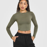 Mellowâ„¢ Soft Mid Long Sleeve Top | Alpine Green