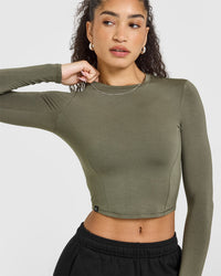 Mellowâ„¢ Soft Mid Long Sleeve Top | Alpine Green