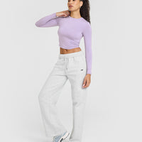 Mellowâ„¢ Soft Mid Long Sleeve Top | Wisteria Purple
