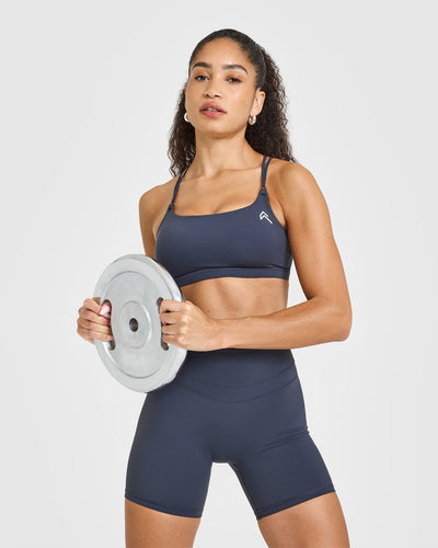 Everyday Cross Over Bralette | True Blue