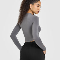 Mellowâ„¢ Soft Mid Long Sleeve Top | Ash Grey