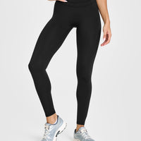 Unified High Waisted Leggings | Black