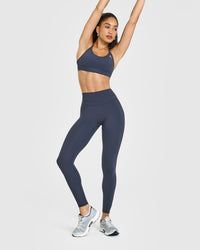 Unified High Waisted Leggings | True Blue