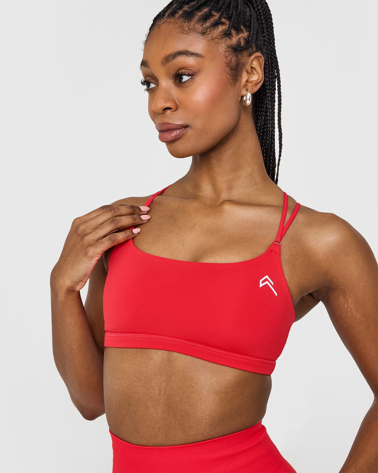 Everyday Cross Over Bralette | Muscle Mommy Red