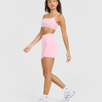 Everyday Cross Over Bralette | Petal Pink