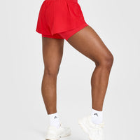 Unified Double Layer Shorts 5" | Muscle Mommy Red