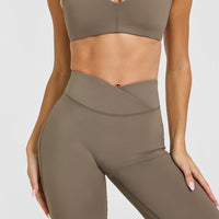 Unified Wrap Flared Bottoms | Moss Brown