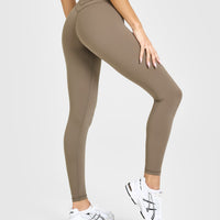 Unified High Waisted Leggings | Moss Brown
