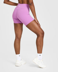Unified High Waisted Shorts 6" | Orchid Purple