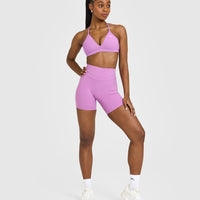 Unified High Waisted Shorts 6" | Orchid Purple
