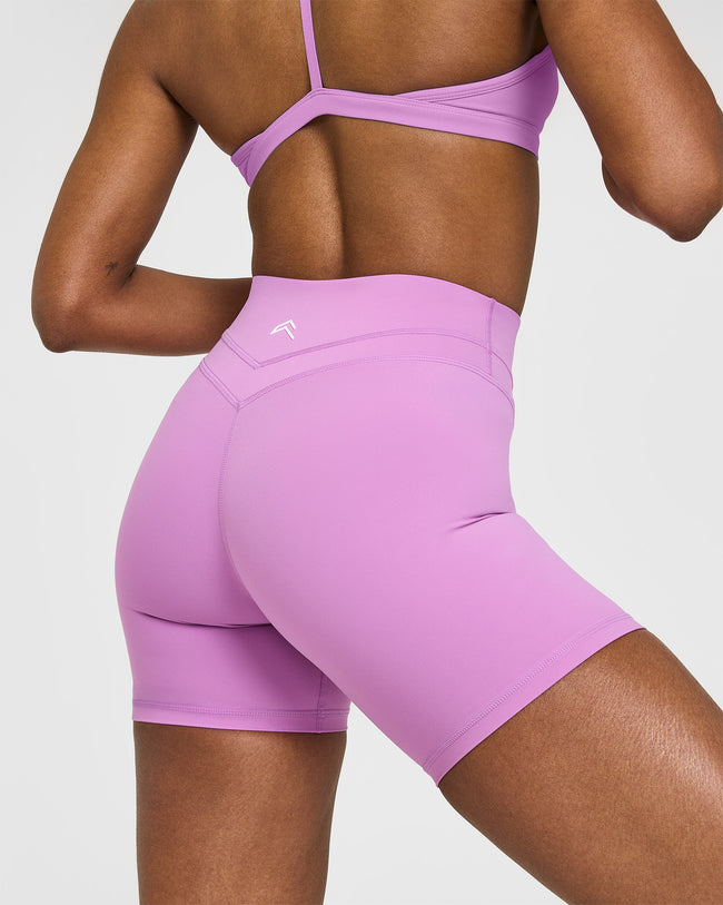Unified High Waisted Shorts 6" | Orchid Purple