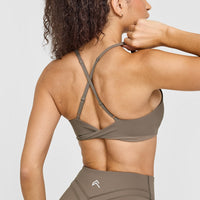 Unified Micro Bralette | Moss Brown