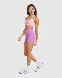 Unified Twist Sports Bra | Petal Pink