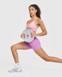 Unified Twist Sports Bra | Petal Pink