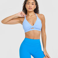 Unified Twist Sports Bra | Powdered Blue
