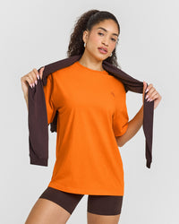 Classic Oversized Lightweight T-Shirt | Flame Orange