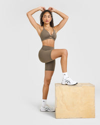 Unified Cycling Shorts 8" | Moss Brown