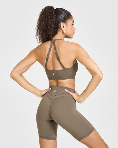Unified Twist Sports Bra | Moss Brown