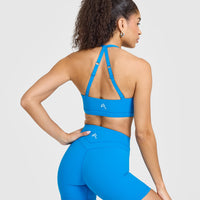 Unified Twist Sports Bra | Tropical Blue