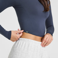Mellow™ Soft Mid Long Sleeve Top | True Blue