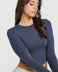 Mellow™ Soft Mid Long Sleeve Top | True Blue
