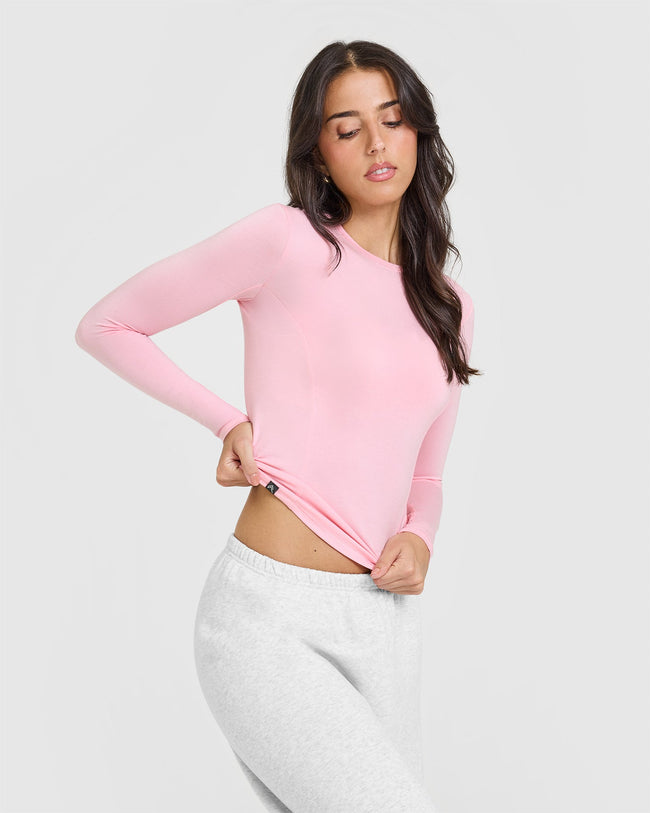 Mellow™ Soft Long Sleeve Top | Petal Pink