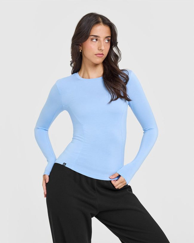 Mellowâ„¢ Soft Long Sleeve Top | Powdered Blue