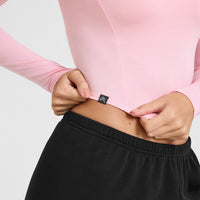 Mellowâ„¢ Soft Mid Long Sleeve Top | Petal Pink