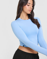 Mellowâ„¢ Soft Mid Long Sleeve Top | Powdered Blue