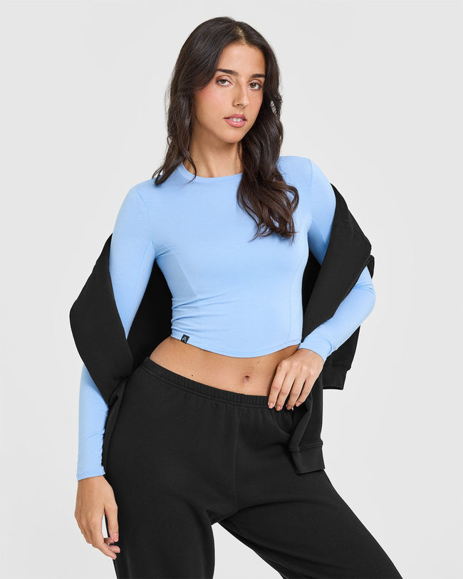 Mellowâ„¢ Soft Mid Long Sleeve Top | Powdered Blue