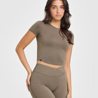 Mellow™ Soft Mid Short Sleeve T-Shirt | Moss Brown